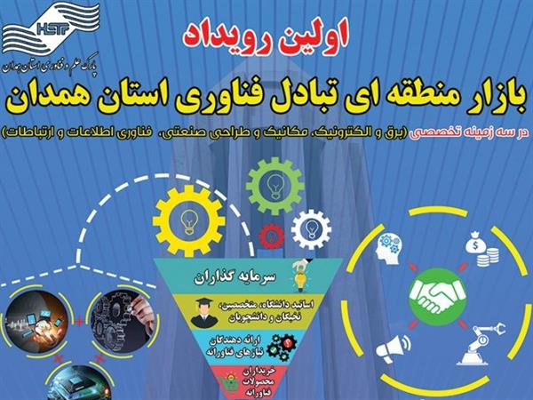 برپایی میز خدمت صحا در حاشیه اولین رویداد بازار منطقه‌ای تبادل فناوری استان همدان